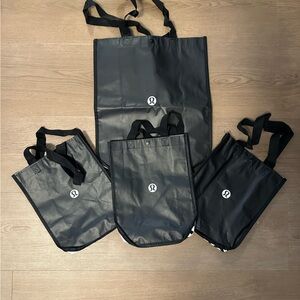 lululemon Set of 4 Shopping Bags